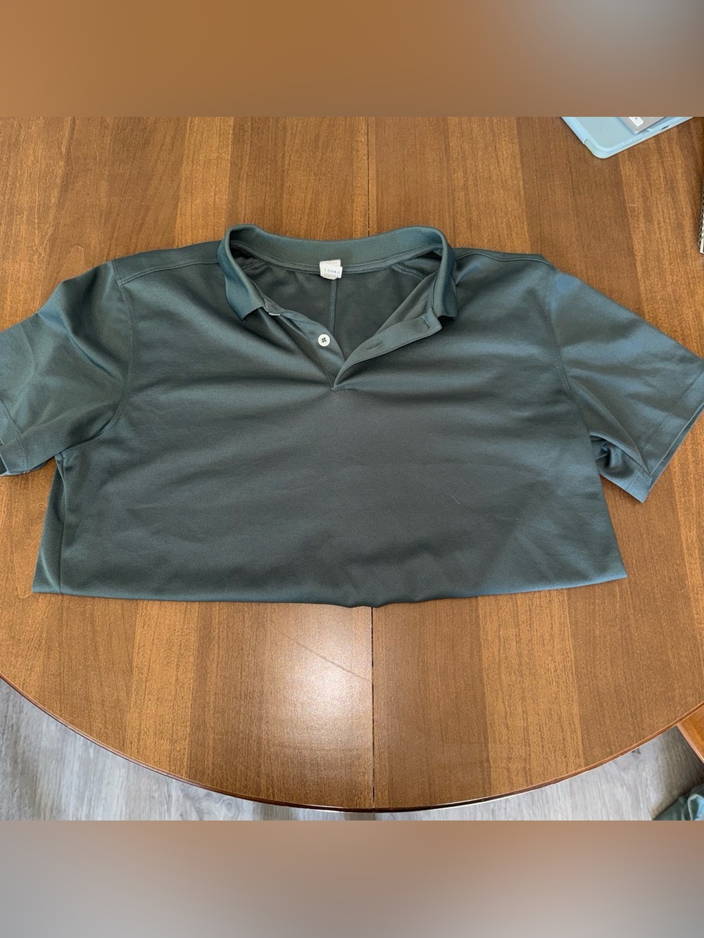 90 Degree By Reflex Men’s Short Sleeve Button-Down Polo in Dark Green